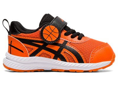 Tenis Sports Asics Contend 7 Niños Naranjas Negros | MX5526-784