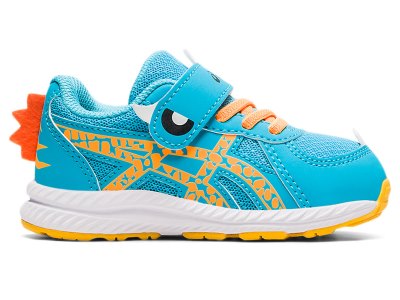 Tenis Sports Asics Contend 7 Niños Turquesa Claro Naranjas | MX5891-942