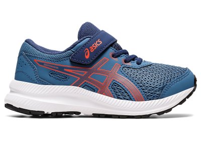 Tenis Sports Asics Contend 8 Niños Azur Rosas | MX5441-645