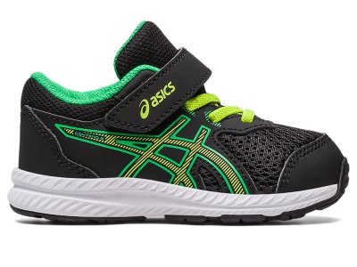 Tenis Sports Asics Contend 8 Niños Negros Verdes Claro | MX6855-696