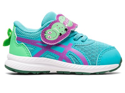Tenis Sports Asics Contend 8 School Yard Niños Verdes Morados | MX0363-342