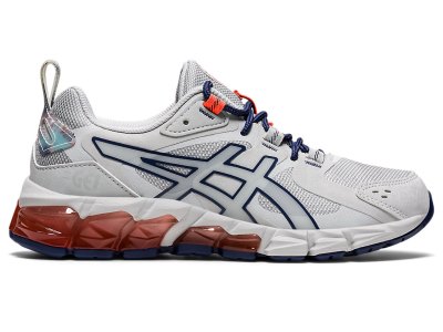 Tenis Sports Asics Gel-quantum 180 Niños Grises Azules | MX7911-822