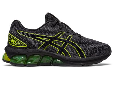 Tenis Sports Asics Gel-quantum 180 VII Niños Negros Verdes Claro | MX0019-153