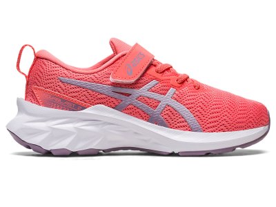 Tenis Sports Asics Novablast 2 Niños Coral Morados | MX1420-514