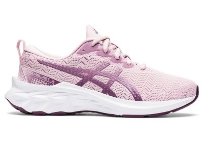 Tenis Sports Asics Novablast 2 Niños Rosas Plateados | MX5400-857