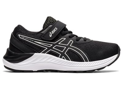 Tenis Sports Asics PRE EXCite 8 Niños Negros Blancos | MX4569-989