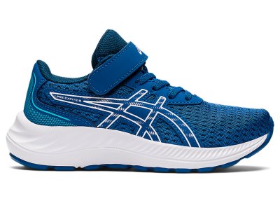 Tenis Sports Asics PRE EXCite 9 Niños Azules Blancos | MX5151-418