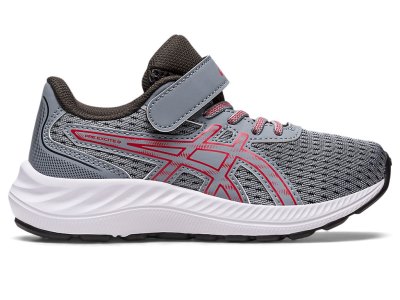 Tenis Sports Asics PRE EXCite 9 Niños Grises Rojos | MX4450-834