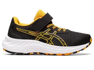 Tenis Sports Asics PRE EXCite 9 Niños Negros Amarillos | MX8543-576