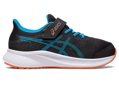 Tenis Sports Asics Patriot 13 Niños Negros Azules | MX9403-223