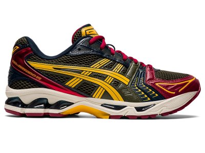 Tenis Asics Gel-kayano 14 Hombre Verde Oliva Naranjas | MX8746-279