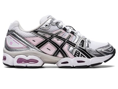 Tenis Asics Gel-nimbus 9 Mujer Blancos Negros | MX9246-652