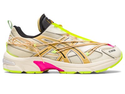 Tenis Asics Pe Nation X Gel-1130 Mujer Creme Amarillos | MX7334-292