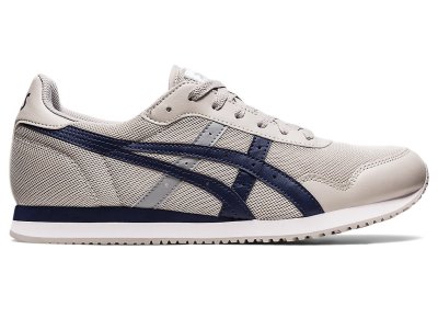 Tenis Asics Tiger Runner Hombre Grises Azul Marino | MX7065-767