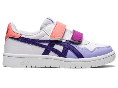 Tenis Netball Asics Japan S Niños Blancos Morados | MX6842-525