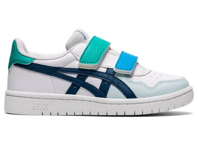 Tenis Netball Asics Japan S Niños Blancos Azules | MX8021-409