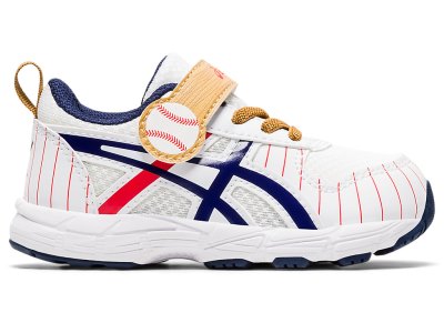 Tenis Para Correr Asics Contend 6 Niños Blancos Azul Marino | MX5821-764