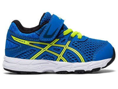 Tenis Para Correr Asics Contend 6 Niños Azules Verdes Claro | MX7671-092