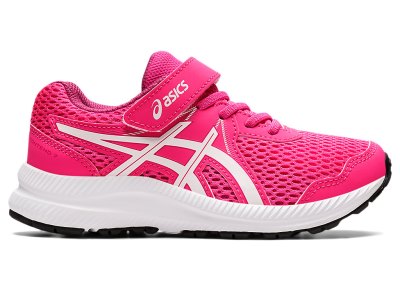 Tenis Para Correr Asics Contend 7 Niños Rosas Blancos | MX3440-941