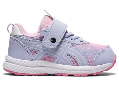 Tenis Para Correr Asics Contend 7 Niños Morados Blancos | MX7500-381