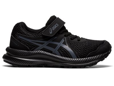 Tenis Para Correr Asics Contend 7 Niños Negros Grises | MX8912-954
