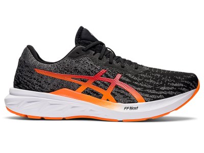 Tenis Para Correr Asics Dynablast 2 Hombre Negros Naranjas | MX0350-436