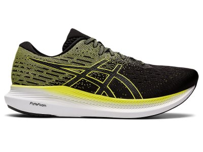 Tenis Para Correr Asics Evoride 2 Hombre Negros Amarillos | MX2065-804