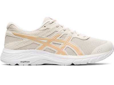 Tenis Para Correr Asics Gel-contend 6 Twist Mujer Beige Amarillos | MX2319-827
