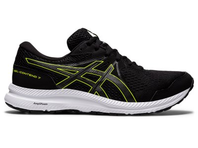 Tenis Para Correr Asics Gel-contend 7 (4E) Hombre Negros Verdes | MX7201-259