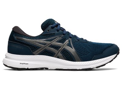 Tenis Para Correr Asics Gel-contend 7 Hombre Azules Negros | MX9991-831