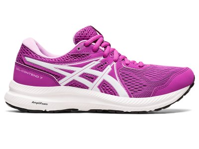 Tenis Para Correr Asics Gel-contend 7 Mujer Morados Blancos | MX0905-326
