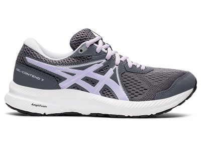Tenis Para Correr Asics Gel-contend 7 Mujer Grises Morados | MX9413-730