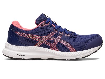 Tenis Para Correr Asics Gel-contend 8 Mujer Azules Azules Coral | MX2909-444