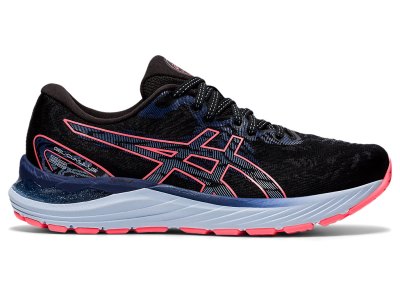 Tenis Para Correr Asics Gel-cumulus 23 Mujer Negros Coral | MX5396-726