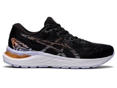 Tenis Para Correr Asics Gel-cumulus 23 Mujer Negros Naranjas | MX6758-593