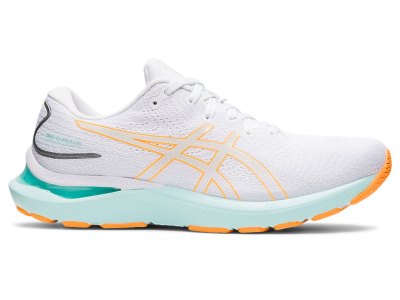 Tenis Para Correr Asics Gel-cumulus 24 Mujer Blancos Naranjas | MX8618-721