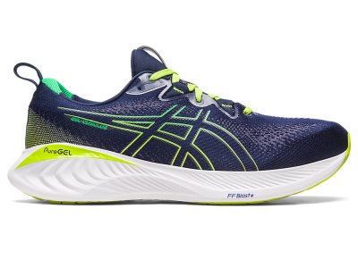 Tenis Para Correr Asics Gel-cumulus 25 Hombre Negros Verdes | MX8015-799