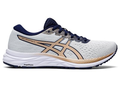 Tenis Para Correr Asics Gel-eXCite 7 The New Strong Mujer Grises Amarillos | MX7739-742