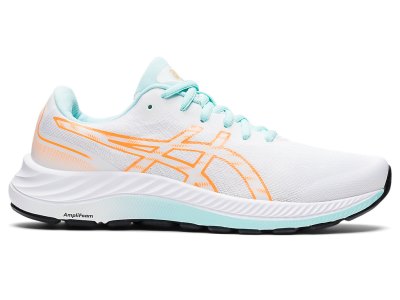 Tenis Para Correr Asics Gel-eXCite 9 Mujer Blancos Naranjas | MX6148-234