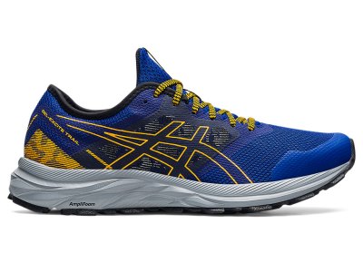 Tenis Para Correr Asics Gel-eXCite Trail Hombre Azules Naranjas Flores | MX0755-865