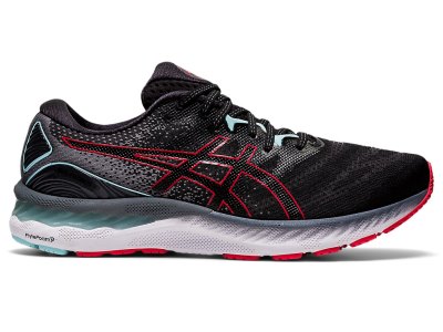 Tenis Para Correr Asics Gel-nimbus 23 Hombre Negros Rojos | MX5595-280