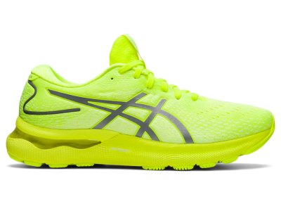Tenis Para Correr Asics Gel-nimbus 24 Lite-show Hombre Grises Amarillos | MX6255-530