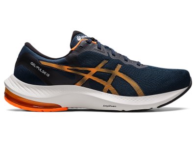 Tenis Para Correr Asics Gel-pulse 13 Hombre Azules Naranjas | MX0155-737