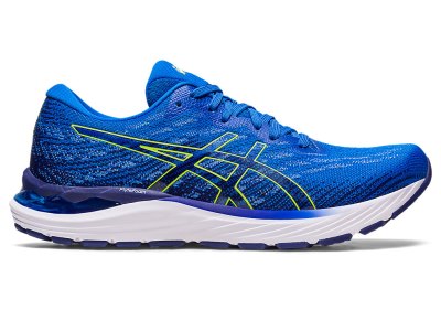 Tenis Para Correr Asics Gel-stratus 3 Knit Hombre Azules Amarillos | MX2420-283