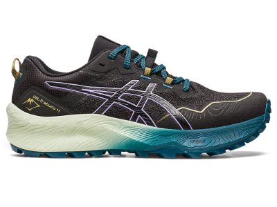 Tenis Para Correr Asics Gel-trabuco 11 Mujer Negros Morados | MX7717-313