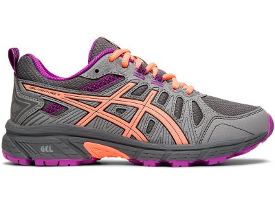 Tenis Para Correr Asics Gel-ventuRE 7 Niños Grises Negros | MX3573-778