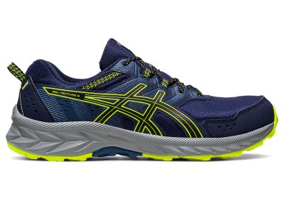 Tenis Para Correr Asics Gel-ventuRE 9 Hombre Azul Marino Amarillos | MX9197-654