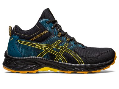 Tenis Para Correr Asics Gel-ventuRE 9 MT Hombre Negros Dorados Amarillos | MX2279-292