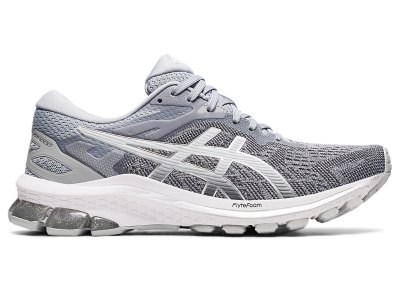 Tenis Para Correr Asics Gt-1000 10 Mujer Grises Plateados | MX0355-687