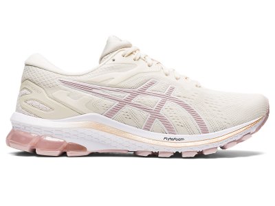Tenis Para Correr Asics Gt-1000 10 Mujer Creme Rosas | MX3419-060